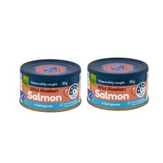 울월스 알래스칸 연어 통조림 Woolworths Salmon In Springwater, 2개, 95g