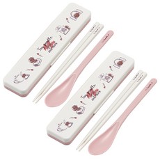 Skater 湯匙筷子組, 2個, 筷子+湯匙+湯匙架, 玩具貴賓犬