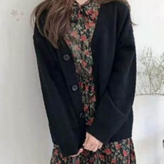 여성 니트 가디건 봄가을 간절기 레이어드 아우터 캐주얼 데일리 오피스룩 통근룩