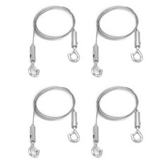 아이베란다 액자 와이어 걸이 그림걸이 후크 클립형, 1M, 4개, 실버