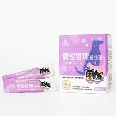 汪喵星球 體態益生菌 膳食纖維 貓咪體態調整 狗狗體態調整 2g x30包, 1個