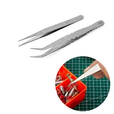 그립감 좋은 핀셋 악어집게, 후크형, 1개