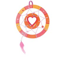 하트 드림캐쳐 DIY 1개 키링만들기키트 깃털장식 쏙템