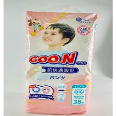 GOO.N大王 肌快適 褲型尿布，柔軟透氣，舒適乾爽，寶寶活動自如, 1個, XXL