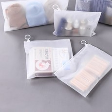 수납 반투명 고리 지퍼백 미니 두꺼운 봉투 21x17cm