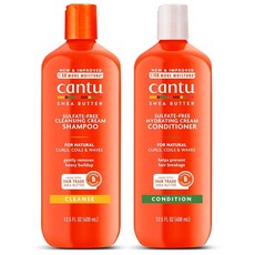 Cantu 천연 모발용 시어 버터 함유 샴푸 & 컨디셔너 399.2ml(14.5온스) (6팩), Cantu 천연 모발용 시어 버터 함유 샴푸 & 컨디셔, 400ml