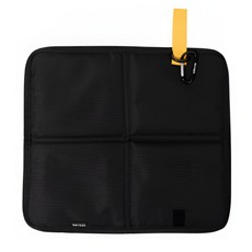 생활해랑 휴대용 접이식 1인용 등산방석, 블랙