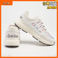 七彩至尊寶 高爾夫球鞋 全天舒適緩震 透氣乾爽防水 防滑科技, 1個, 亮粉色36 內長230mm