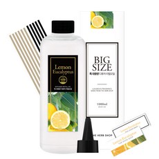 더허브샵 특대용량 디퓨저 리필오일, 레몬유칼립투스, 1L, 1개