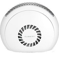 큐브온 차량용 자동차 환기 휴대용 공기청정기 화이트 냄새제거 소형, 상세페이지참조