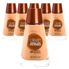 커버걸 클린 노멀 스킨 리퀴드 메이크업 30ml, 155 Soft Honey, 6개