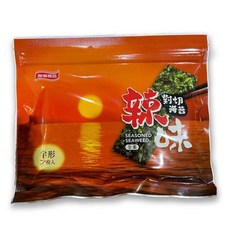 聯華食品 對切海苔 30枚入 原味/辣味, 1個, 辣味