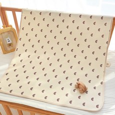 DFMEI 隔尿墊嬰兒防水可洗棉大尺寸透氣全棉a類紗布姨媽墊生理期牀墊, 1個, 小彩虹