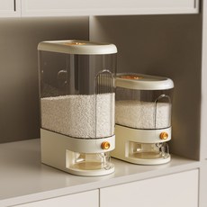 style dr 원터치 계량 쌀통 10kg 방충 방습, 1개, avocado