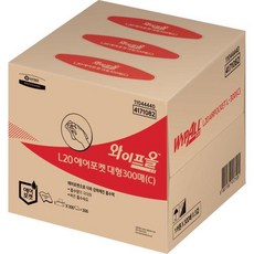 유한킴벌리와이퍼 와이프올 4171082 L20 에어포켓와이퍼대형300매, 1개