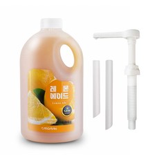 까로망 레몬 에이드 1.9kg 펌프세트 베이스, 1세트