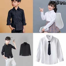 【Arbea】兒童襯衫男童長袖春秋小學生女童襯衫中大童上衣童裝【C1014】