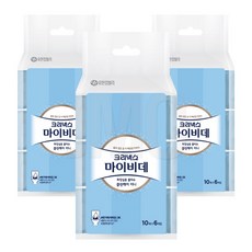 크리넥스 마이비데 화장실용 클린케어 미니 10매, 60g, 6개입, 3개