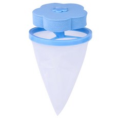 洗衣機毛屑過濾網 漂浮型濾屑網 濾毛器 洗衣毛屑收集器 除毛屑器, 1個, (藍花)洗衣毛屑過濾網, 藍花