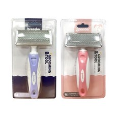 엉킨털 브러쉬 애견미용 슬리커 M 랜덤 관리 볼 빗 51685EA 1(ea), 1개