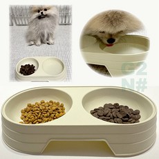 지투앤샵 애완용 식기 강아지밥그릇, 핑크