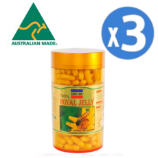 호주 코스타 로얄제리 1450mg 365 X 3캡슐 고함량 식물성 캡슐 로얄 로열 젤리 제리 여왕벌 추출 추출물, 365정, 3개