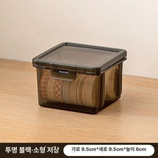 포토카드 투명 보관 아크릴 사진 명함 컬렉션, 1매, 투명 블랙 소형 1개