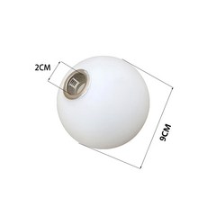G9 전구용 흰색 유리 램프 갓 서리로 덥은 2cm 배관공 개방 고정 장치 교체 글로브 또는 전등갓, 09 D9CM_0 CHINA