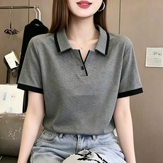 短袖polo衫女休閒翻領大尺碼寬版女生短版吸濕排汗衣短袖t恤涼感衣高爾夫球衫運動上衣夏季登山顯瘦速乾韓系透氣寬鬆冰絲氣質排汗衫polo衫羽球衣