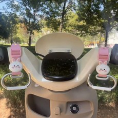 하중 지지력의 전기 자동차 후크 전면 장착형 조절 핸들바 배달 헬멧 물품용, 1개, 19. 분홍색 토끼 한 쌍 [45cm 길이]