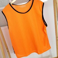 오렌지 스포츠 조끼 팀 구별 경기 주황 운동 단체 행사