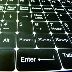 鍵盤貼紙 中英頡注鍵盤貼紙 黑底白字/白底黑字 耐磨材質 適用多種鍵盤, 白底黑字, 1個