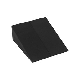 종아리 스트레칭 보드 스쿼트 웨지 블록 요가 발판 블랙 미니 세트 15x6x5cm, 사다리꼴 블랙 세트 24x15x7.6cm