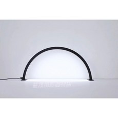 네일샵조명 속눈썹 시술 테이블 LED 반달 미용 조명, 40W 블랙 S