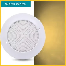 35W RGB 수중 조명 DC12V IP68 LED 수영장 조명 12W 18W 25W 모바일 APP 제어 풀 파티 장식 분수 램프, 02 Warm white, 03 25W 250MM