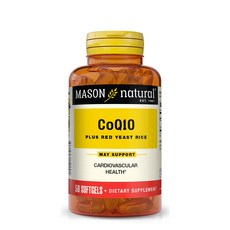 MASON natural CoQ10 Plus紅曲米軟膠囊, 50顆, 1罐