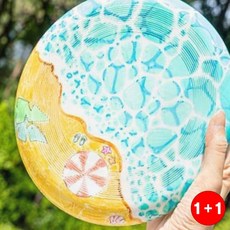 플라잉원반야외놀이 원반부메랑 원반그리기 원반놀이 원반색칠놀 야외놀이(1+1옵션 주문수량의 2배수량 배송), 1개, 원반부메랑 KBMK
