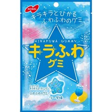 일본 노벨 키라후와 구미 소다맛 50g ×12개 일본 젤리 구미 캔디, 12개