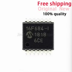 .5-100Pcs PIC16F684 PIC16F684-I ST 16F684-I 임베디드 컨트롤러 TSSOP-14 IC 칩, [02] 5Pcs PIC16F684-I ST