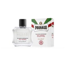 Proraso 義大利鬍後水 鬍後乳 鬍後霜 保濕鎖水 刮鬍後舒緩肌膚, 1個, 白色-綠茶 (100ml) 鬍後霜