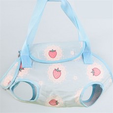 휴대용 애완 동물 이동장 강아지슬링백 소형견 애완 동물 이동장 산책가방 슬링백, 블루베리