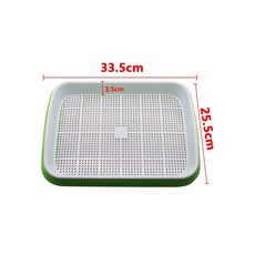 정원 발아 묘목 상자 건강한 밀짚 재배자 키트 흙이 없는 성장 수경 재배 시스템, 0578, 1개