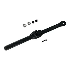 [호환] 마이크로 조정 래칫 잠금 장치가 있는 스케이트 버클 인라인 롤러 아이스 250mm 스트랩 길이 간편한, 1.Black