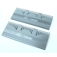 小白的生活工場*AL-TRON 夾式鋁合金記憶體散熱片, 鈦色, 1個