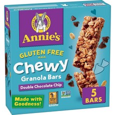 Annie’s 글루텐 프리 츄이 그래놀라 바 더블 초콜릿 칩, 139g, 2개