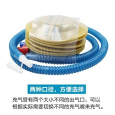 冬季戶外充氣滑雪圈 加厚PVC材質 滑草板功能, 滑雪圈充氣腳踩泵, 1個