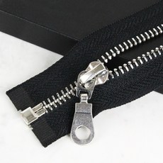 JSTrading 70cm 메탈지퍼 패딩지퍼, 1개, 실버