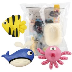 쪼물락 비누 클레이 바다 친구 비누 만들기 세트, 1인용, 1개