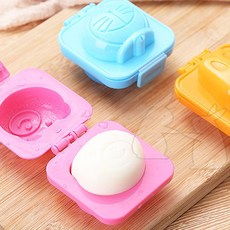 삶은 계란틀 모양틀 계란모양, 곰돌이, 렌덤색, 1개