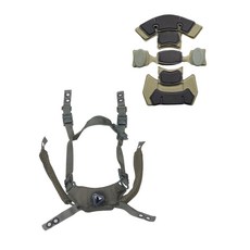 헬멧패드 메모리폼 카펫형 쿠션 고정 착용감 충격흡수, 1개, 2세대 가이드 레일 올리브 그린